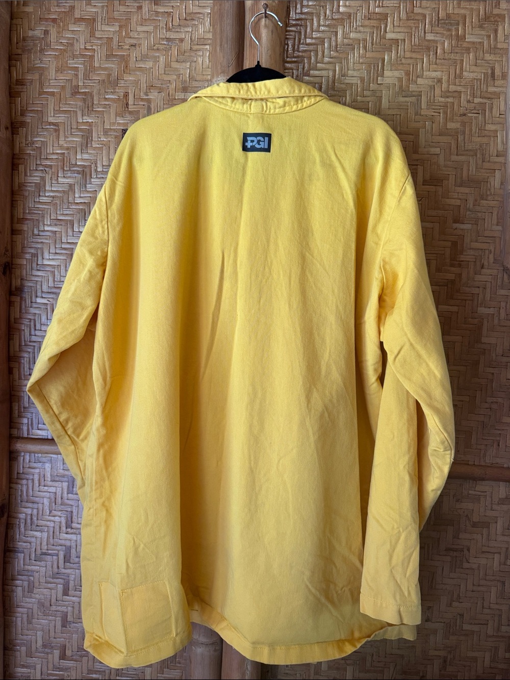 Fireline Fire Resistant Yellow Button Front Overshirt Jacket 2x View 5
